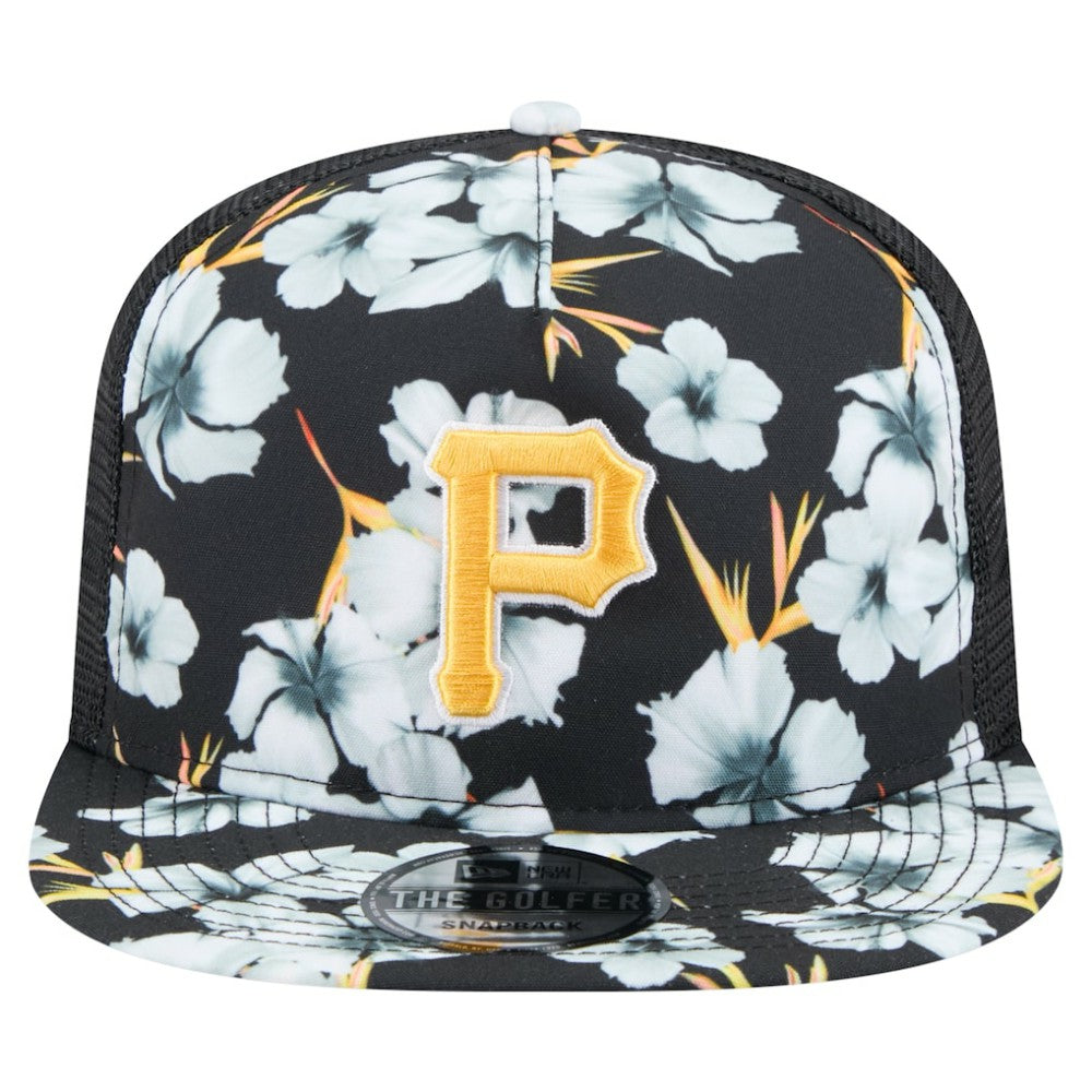 Pittsburgh Pirates New Era Adventure Pattern Golfer Trucker Snapback Hat | MLB New