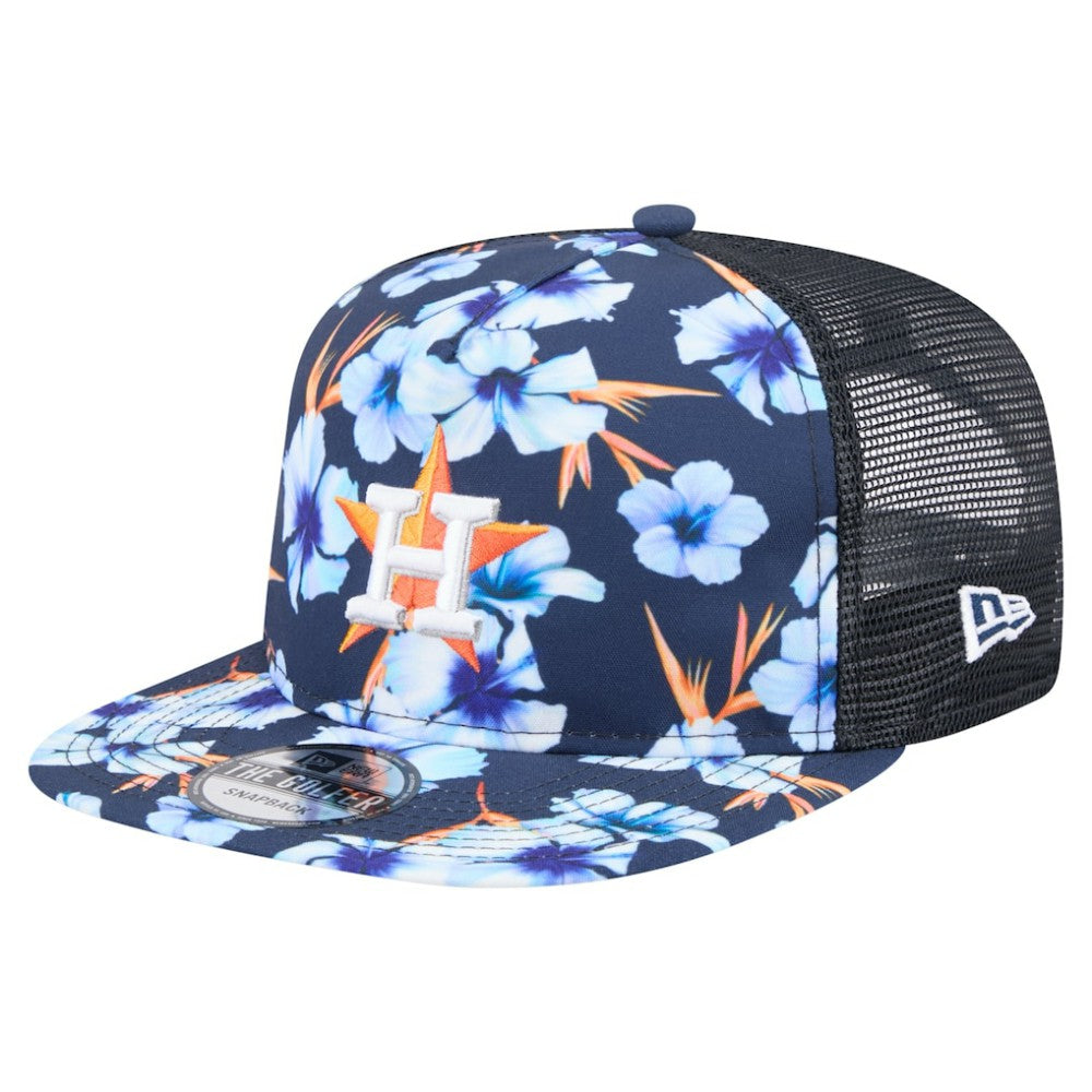 Houston Astros New Era Adventure Pattern Golfer Trucker Snapback Hat | MLB Near me