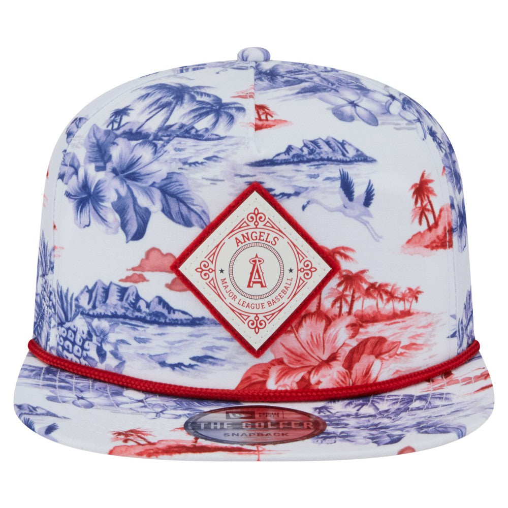 Los Angeles Angels New Era Printed Island Golfer Snapback Hat | MLB Sale