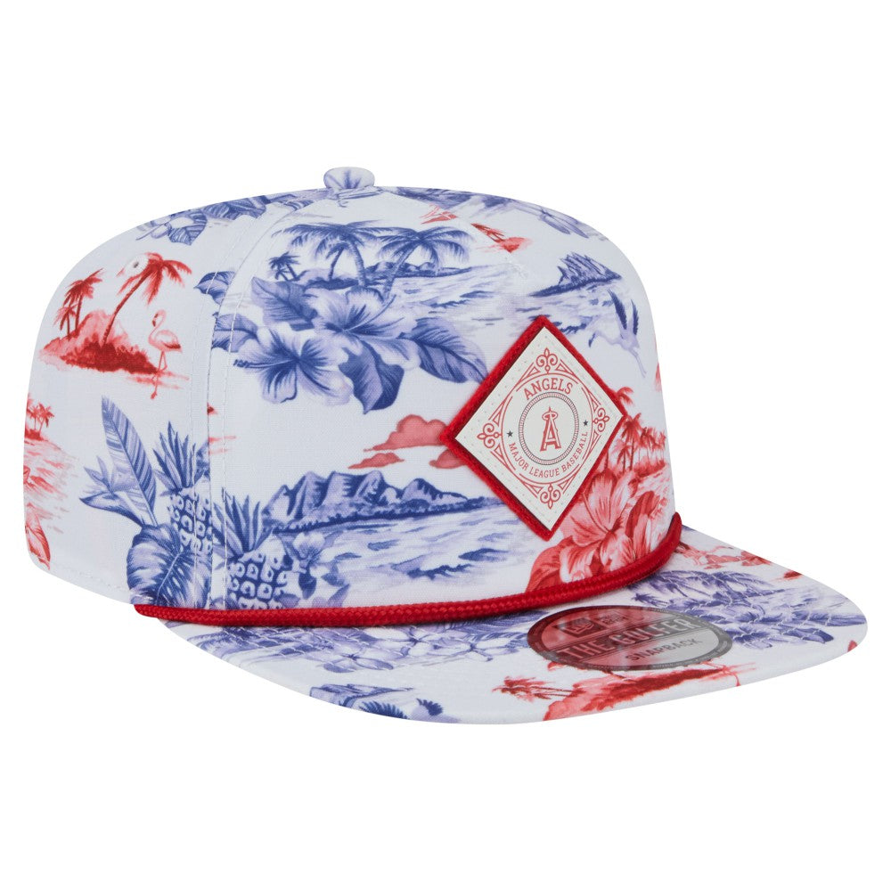 Los Angeles Angels New Era Printed Island Golfer Snapback Hat | MLB Sale