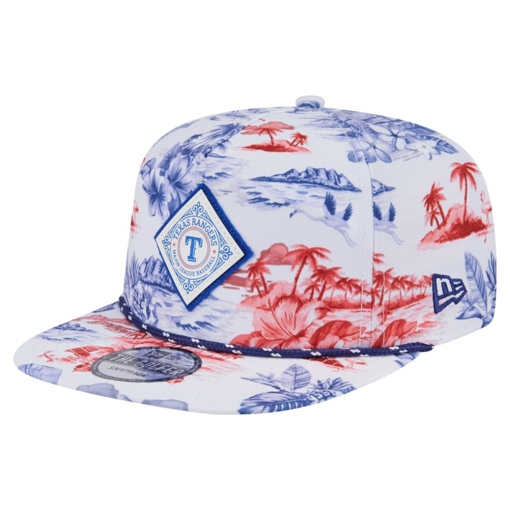 Texas Rangers New Era Printed Island Golfer Snapback Hat | MLB Online