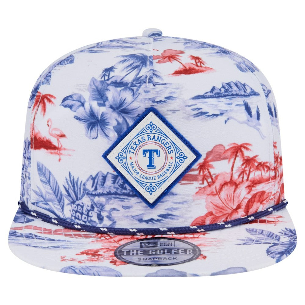 Texas Rangers New Era Printed Island Golfer Snapback Hat | MLB Online