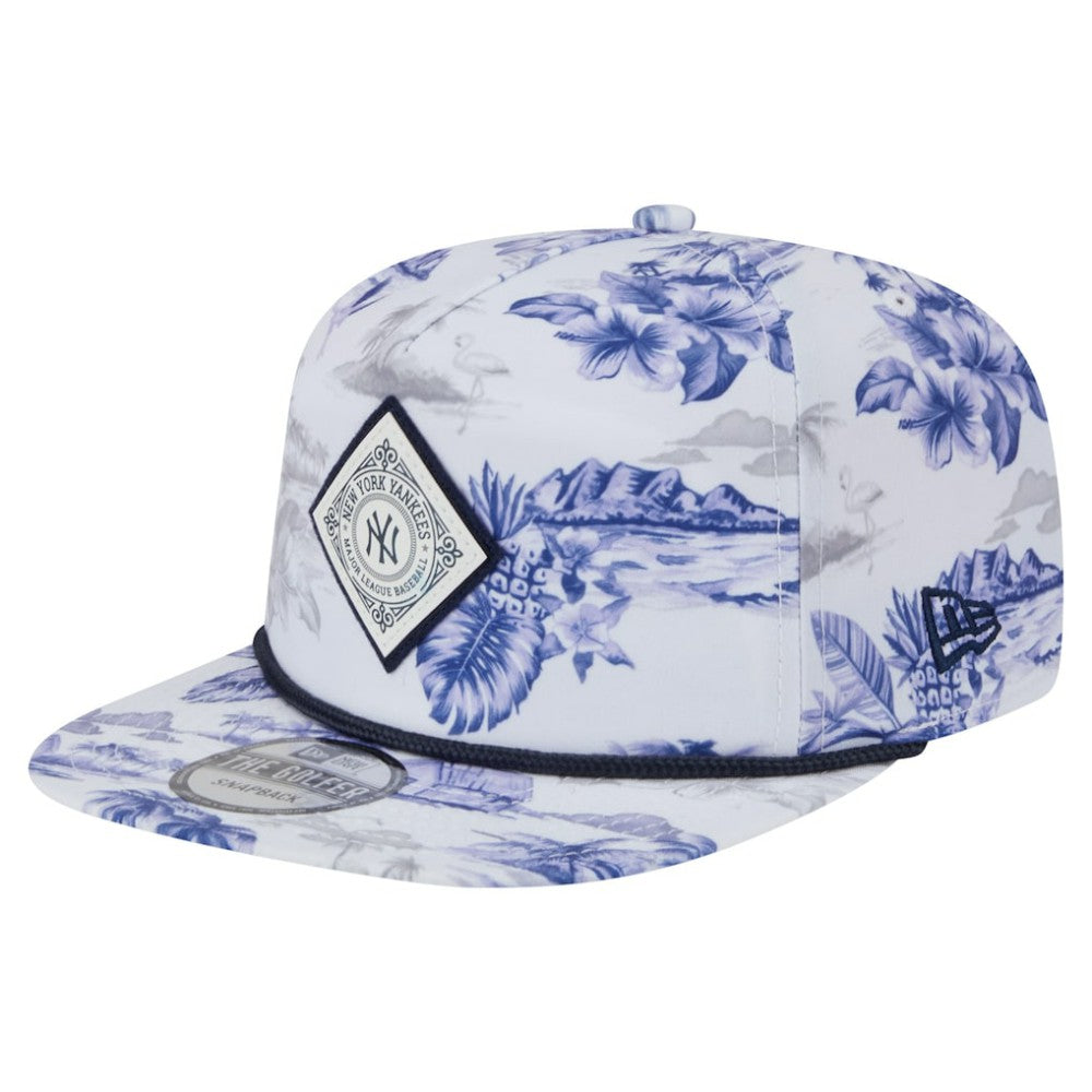 New York Yankees New Era Printed Island Golfer Snapback Hat | MLB Outlet