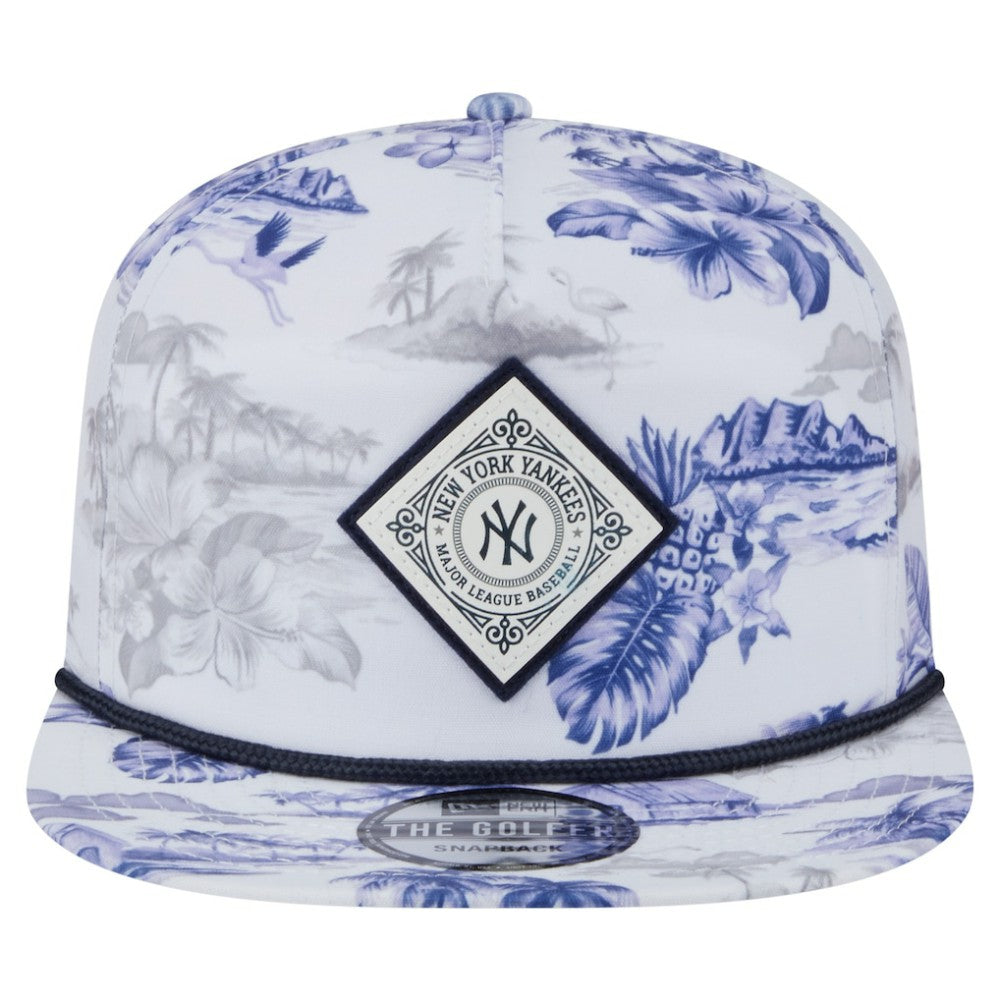 New York Yankees New Era Printed Island Golfer Snapback Hat | MLB Outlet