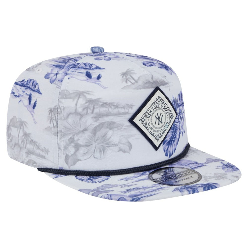 New York Yankees New Era Printed Island Golfer Snapback Hat | MLB Outlet