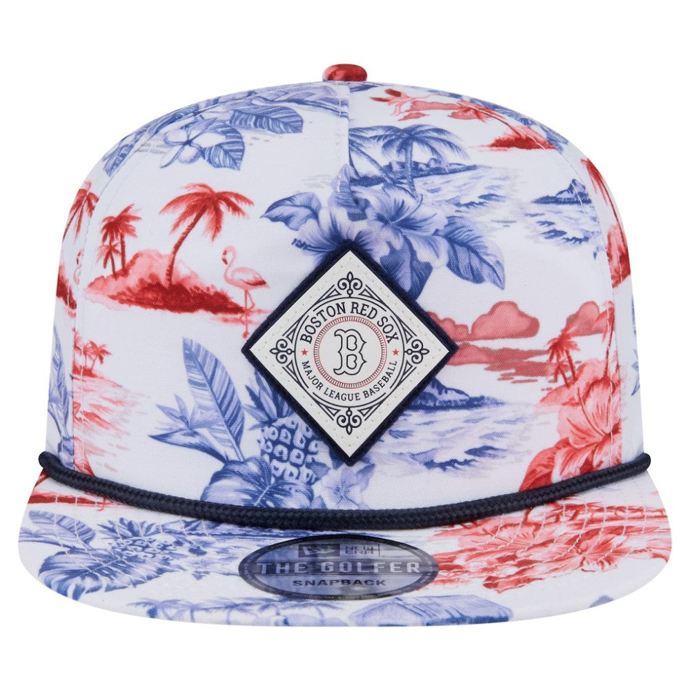 Boston Red Sox New Era Printed Island Golfer Snapback Hat | MLB Near me