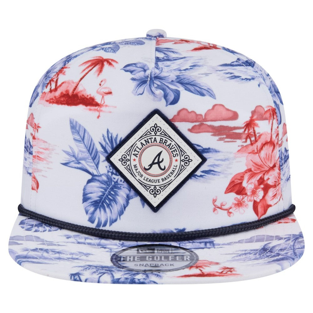 Atlanta Braves New Era Printed Island Golfer Snapback Hat | MLB Shop