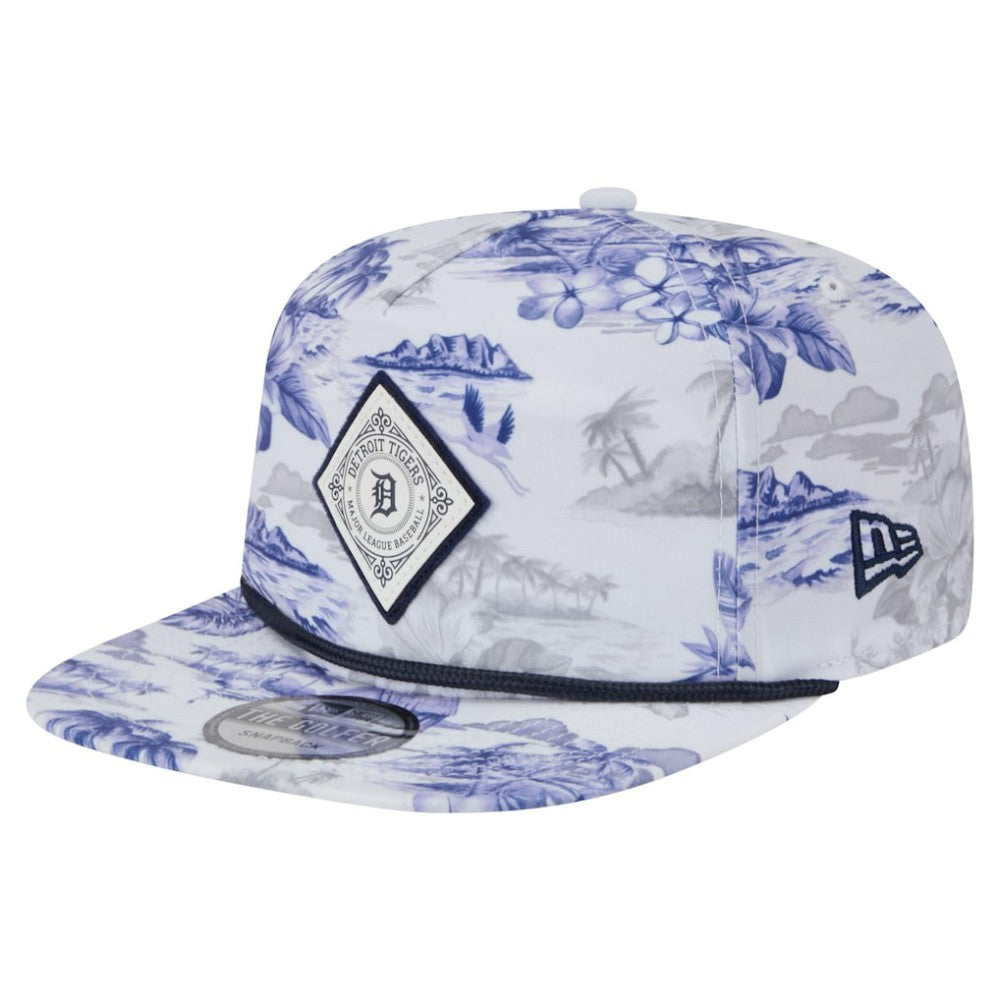 Detroit Tigers New Era Printed Island Golfer Snapback Hat | MLB On Sale