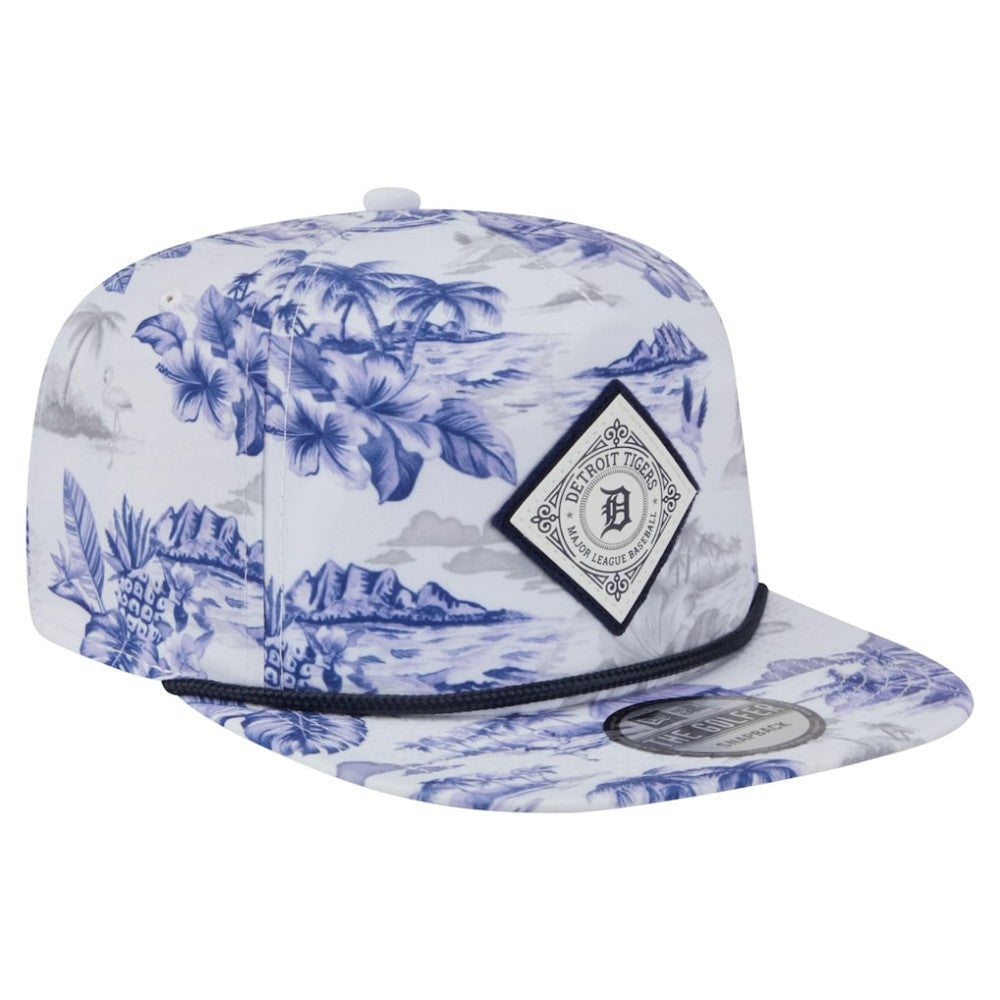 Detroit Tigers New Era Printed Island Golfer Snapback Hat | MLB On Sale