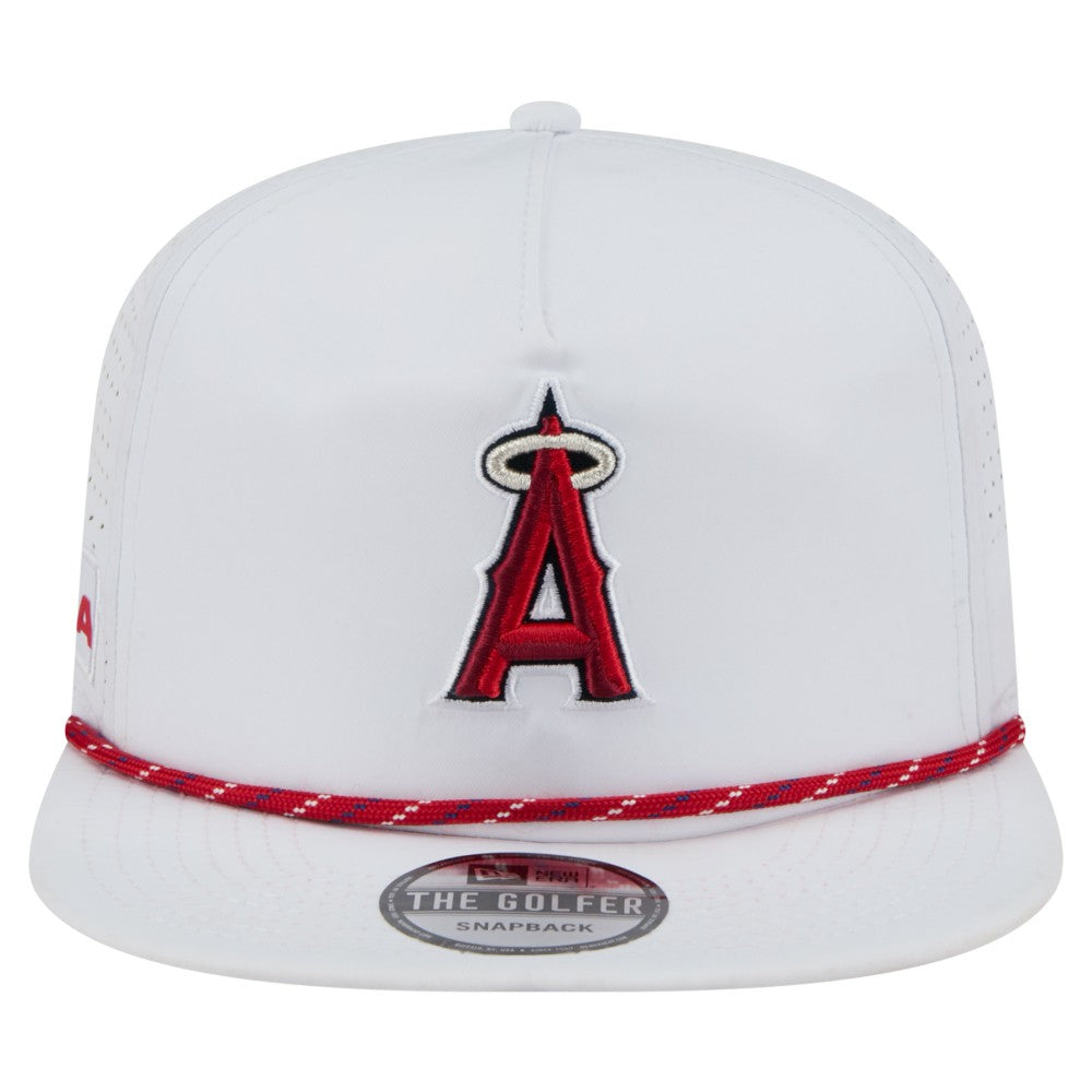 Los Angeles Angels New Era Perforated Golfer Snapback Hat | MLB On Sale
