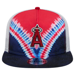 Los Angeles Angels New Era Tie-Dye Golfer Trucker Adjustable Hat | MLB Online