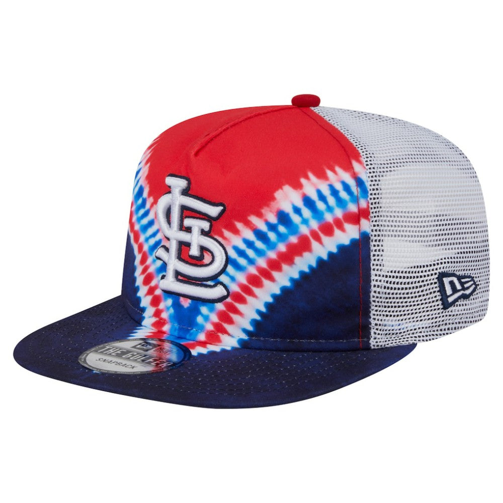 St. Louis Cardinals New Era Tie-Dye Golfer Trucker Adjustable Hat | MLB New