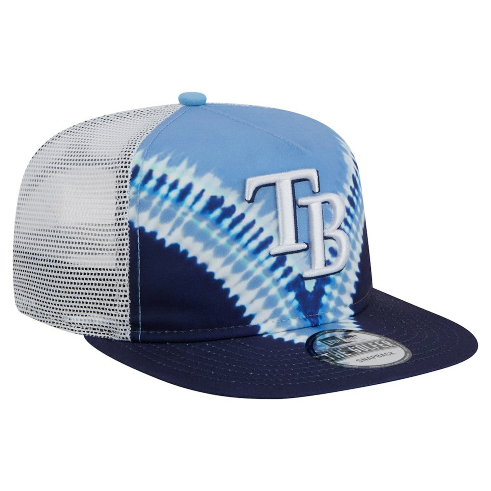 Tampa Bay Rays New Era Tie-Dye Golfer Trucker Adjustable Hat | MLB New