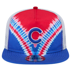 Chicago Cubs New Era Tie-Dye Golfer Trucker Adjustable Hat | MLB Shop