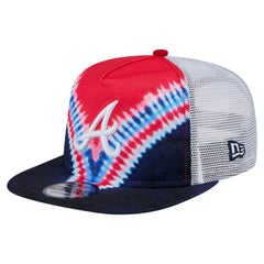 Atlanta Braves New Era Tie-Dye Golfer Trucker Adjustable Hat | MLB Sale