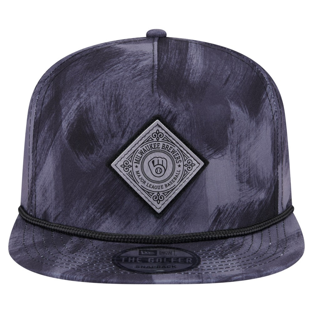 Milwaukee Brewers New Era Printed Golfer Snapback Hat | MLB New