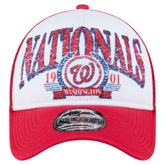 Washington Nationals New Era Distressed 9FORTY A-Frame Adjustable Trucker Hat | MLB For sale