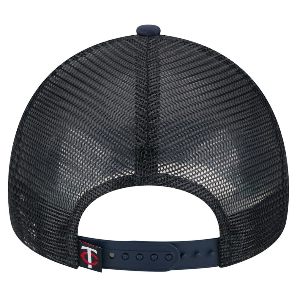 Minnesota Twins New Era Distressed 9FORTY A-Frame Adjustable Trucker Hat | MLB Discount