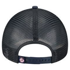 New York Yankees New Era Distressed 9FORTY A-Frame Adjustable Trucker Hat | MLB Outlet