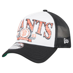 San Francisco Giants New Era Distressed 9FORTY A-Frame Adjustable Trucker Hat | MLB US