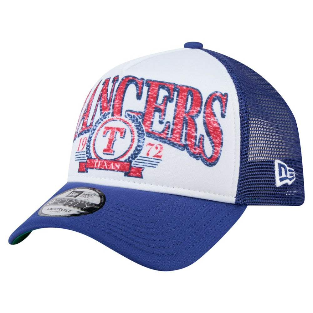 Texas Rangers New Era Trucker A-Frame 9FORTY Adjustable Hat | MLB Online