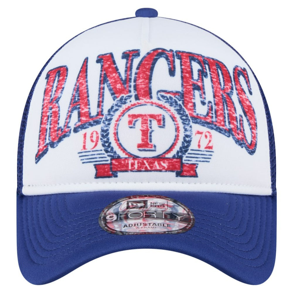 Texas Rangers New Era Trucker A-Frame 9FORTY Adjustable Hat | MLB Online