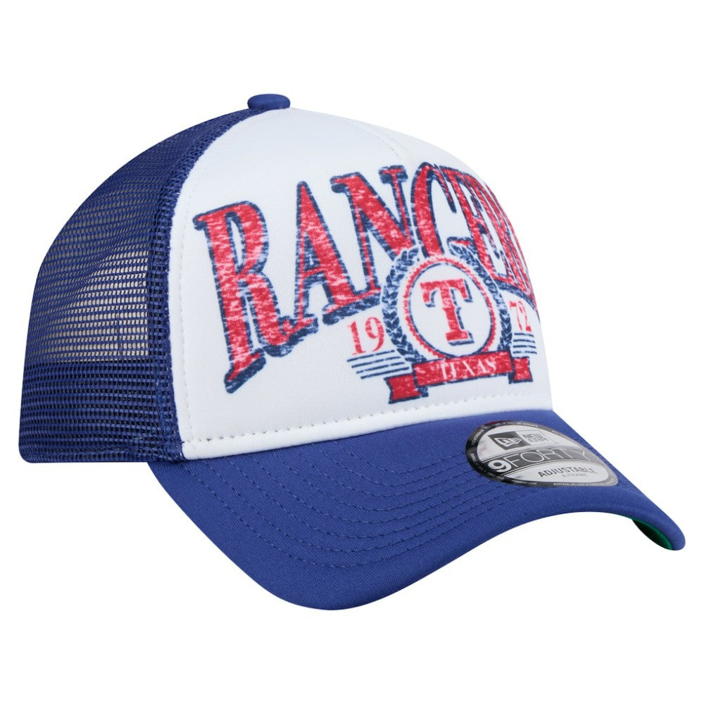 Texas Rangers New Era Trucker A-Frame 9FORTY Adjustable Hat | MLB Online