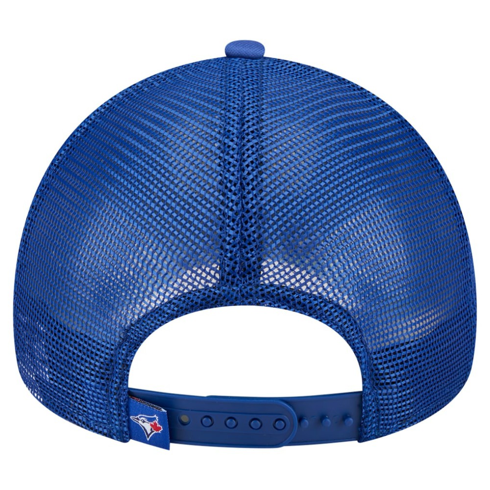 Toronto Blue Jays New Era Distressed 9FORTY A-Frame Adjustable Trucker Hat | MLB Online