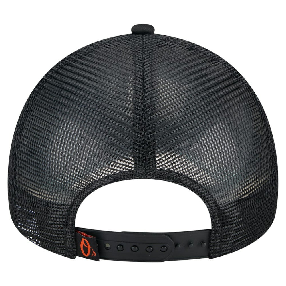 Baltimore Orioles New Era Distressed 9FORTY A-Frame Adjustable Trucker Hat | MLB US