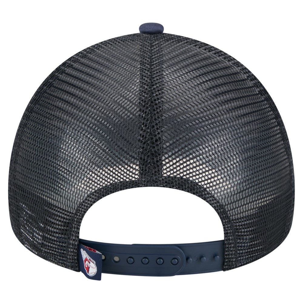 Cleveland Guardians New Era Distressed 9FORTY A-Frame Adjustable Trucker Hat | MLB Online
