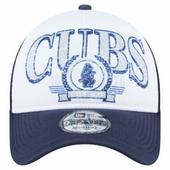 Chicago Cubs New Era Distressed 9FORTY A-Frame Adjustable Trucker Hat | MLB Online
