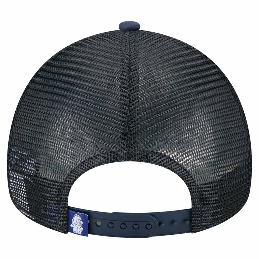 Chicago Cubs New Era Distressed 9FORTY A-Frame Adjustable Trucker Hat | MLB Online