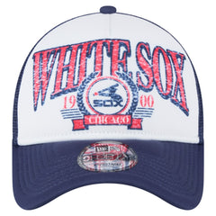 Chicago White Sox New Era Distressed 9FORTY A-Frame Adjustable Trucker Hat | MLB For sale