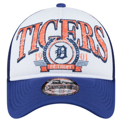 Detroit Tigers New Era Distressed 9FORTY A-Frame Adjustable Trucker Hat | MLB For sale