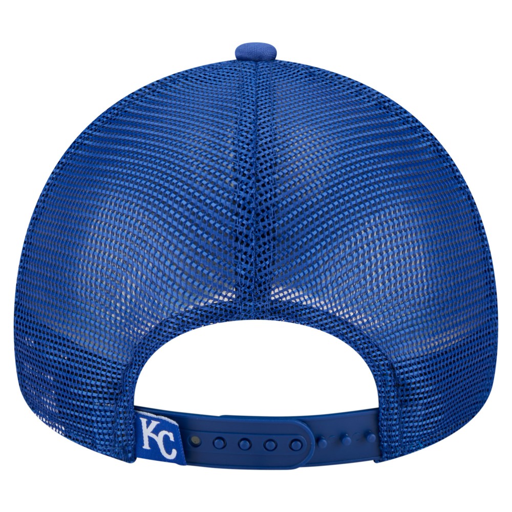 Kansas City Royals New Era Distressed 9FORTY A-Frame Adjustable Trucker Hat | MLB US