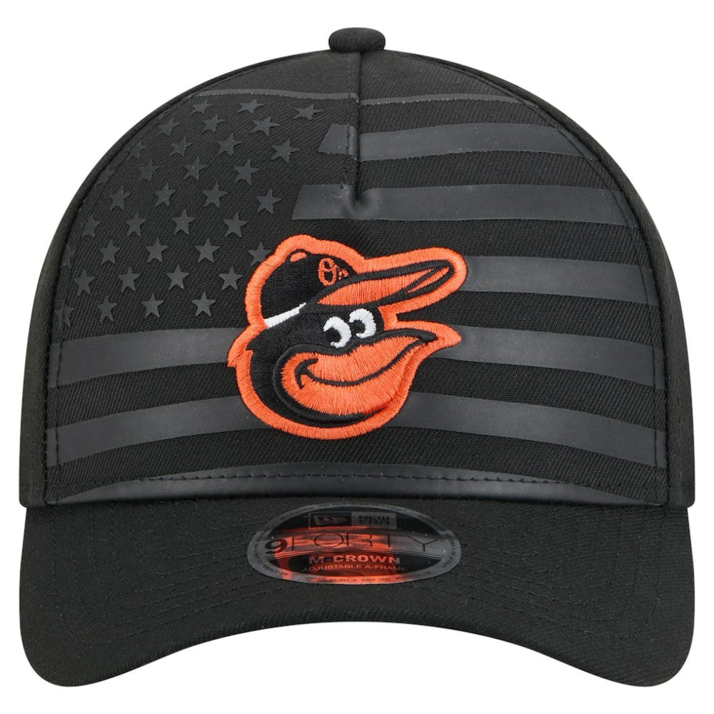 Baltimore Orioles New Era American Flag 9FORTY M-Crown A-Frame Adjustable Hat | MLB Discount