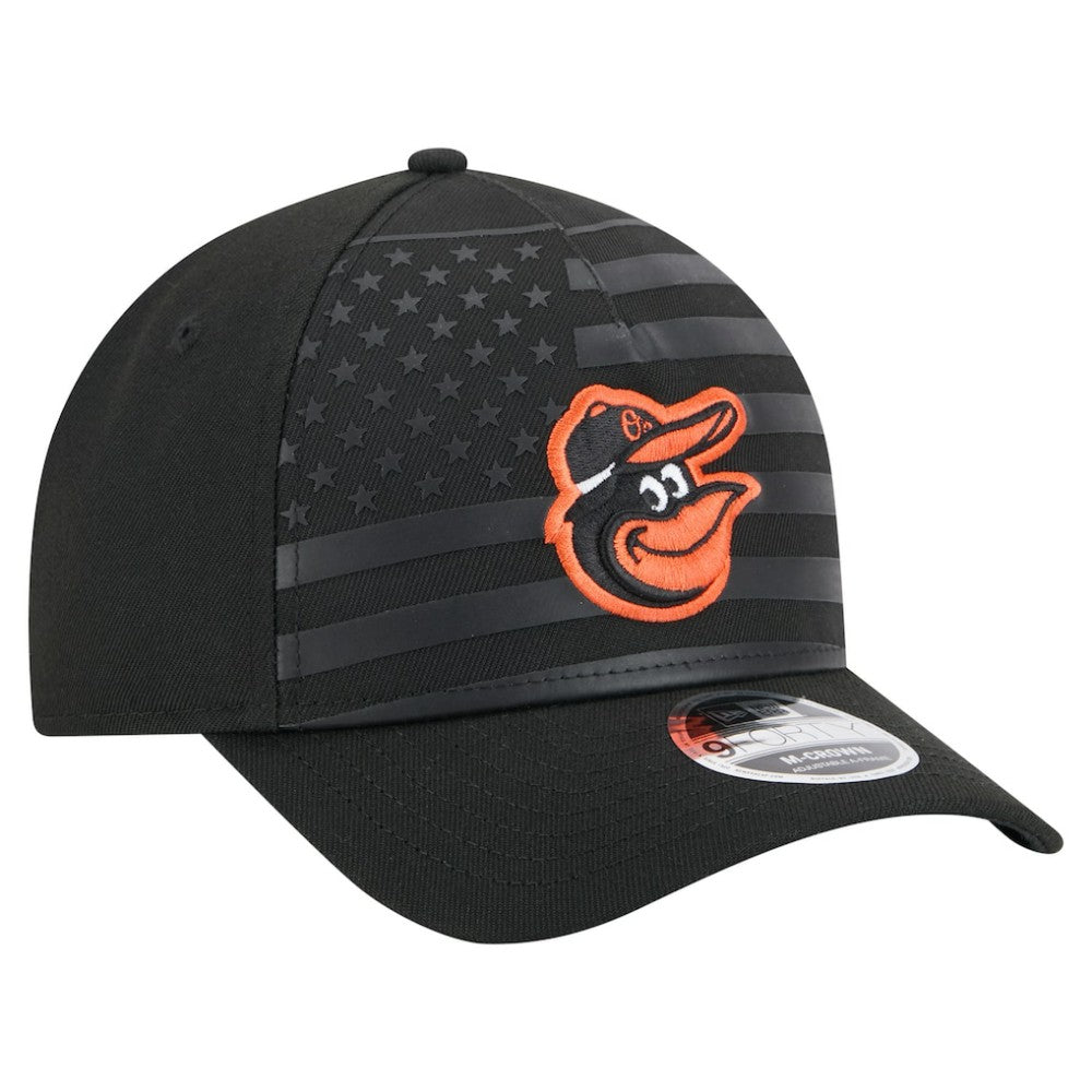 Baltimore Orioles New Era American Flag 9FORTY M-Crown A-Frame Adjustable Hat | MLB Discount
