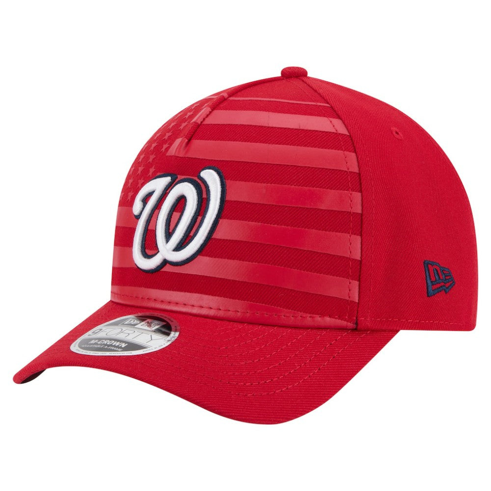 Washington Nationals New Era American Flag 9FORTY M-Crown A-Frame Adjustable Hat | MLB Near me