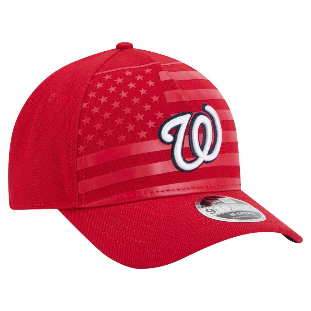 Washington Nationals New Era American Flag 9FORTY M-Crown A-Frame Adjustable Hat | MLB Near me