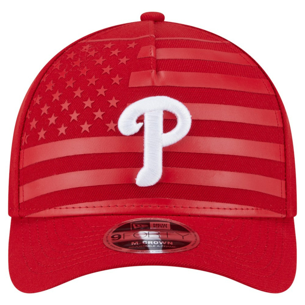 Philadelphia Phillies New Era American Flag 9FORTY M-Crown A-Frame Adjustable Hat | MLB Outlet