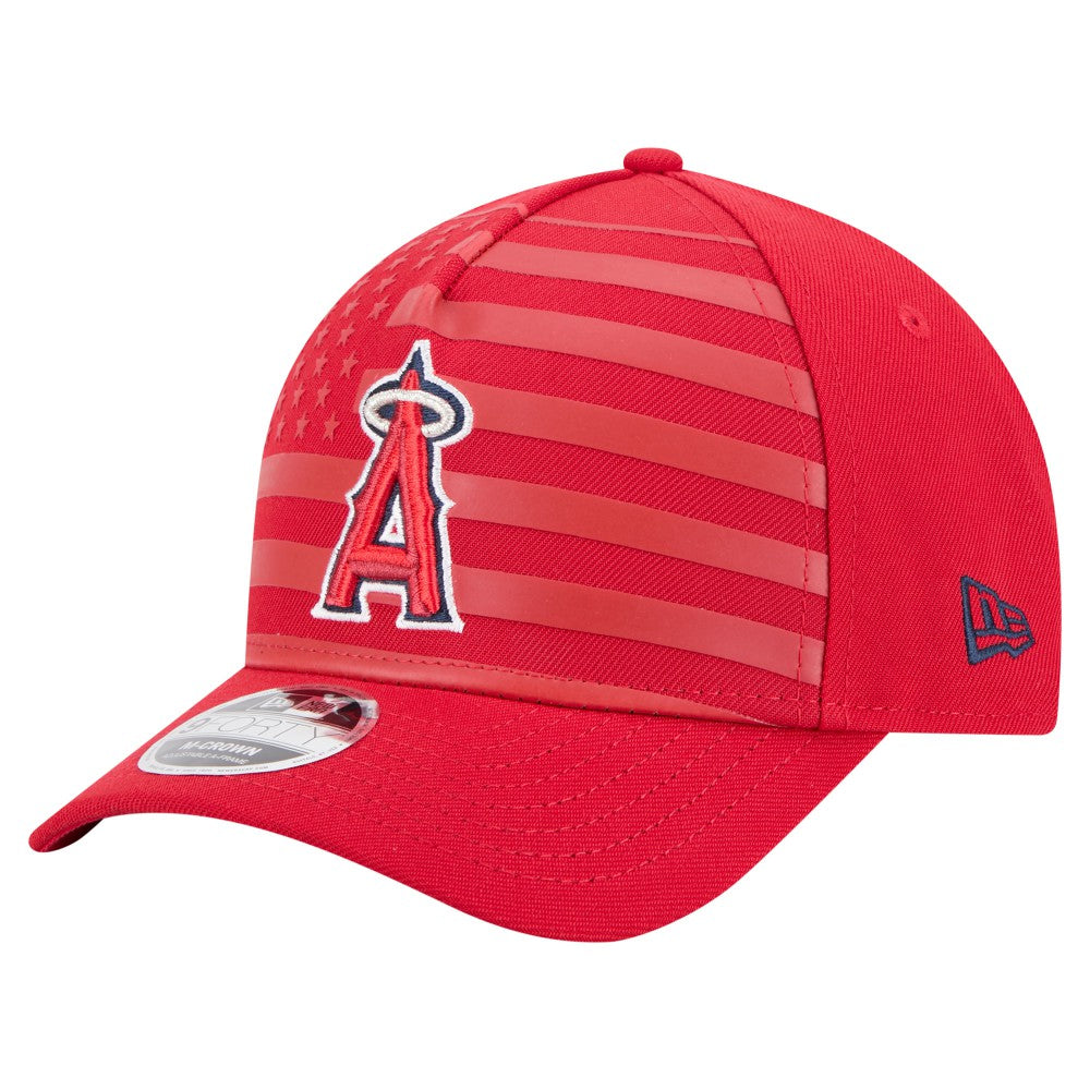 Los Angeles Angels New Era American Flag 9FORTY M-Crown A-Frame Adjustable Hat | MLB Shop