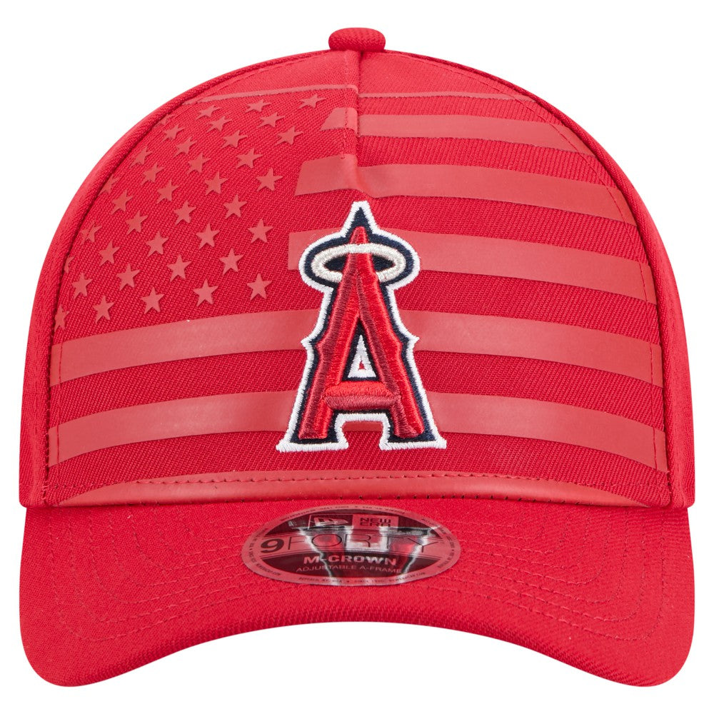 Los Angeles Angels New Era American Flag 9FORTY M-Crown A-Frame Adjustable Hat | MLB Shop