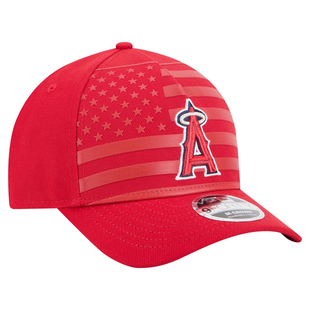 Los Angeles Angels New Era American Flag 9FORTY M-Crown A-Frame Adjustable Hat | MLB Shop