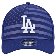 Los Angeles Dodgers New Era American Flag 9FORTY M-Crown A-Frame Adjustable Hat | MLB Online