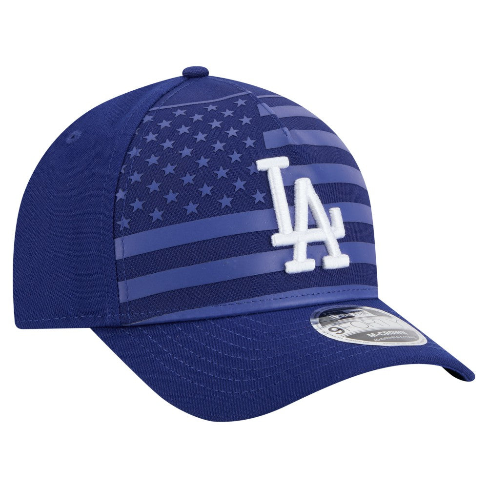 Los Angeles Dodgers New Era American Flag 9FORTY M-Crown A-Frame Adjustable Hat | MLB Online