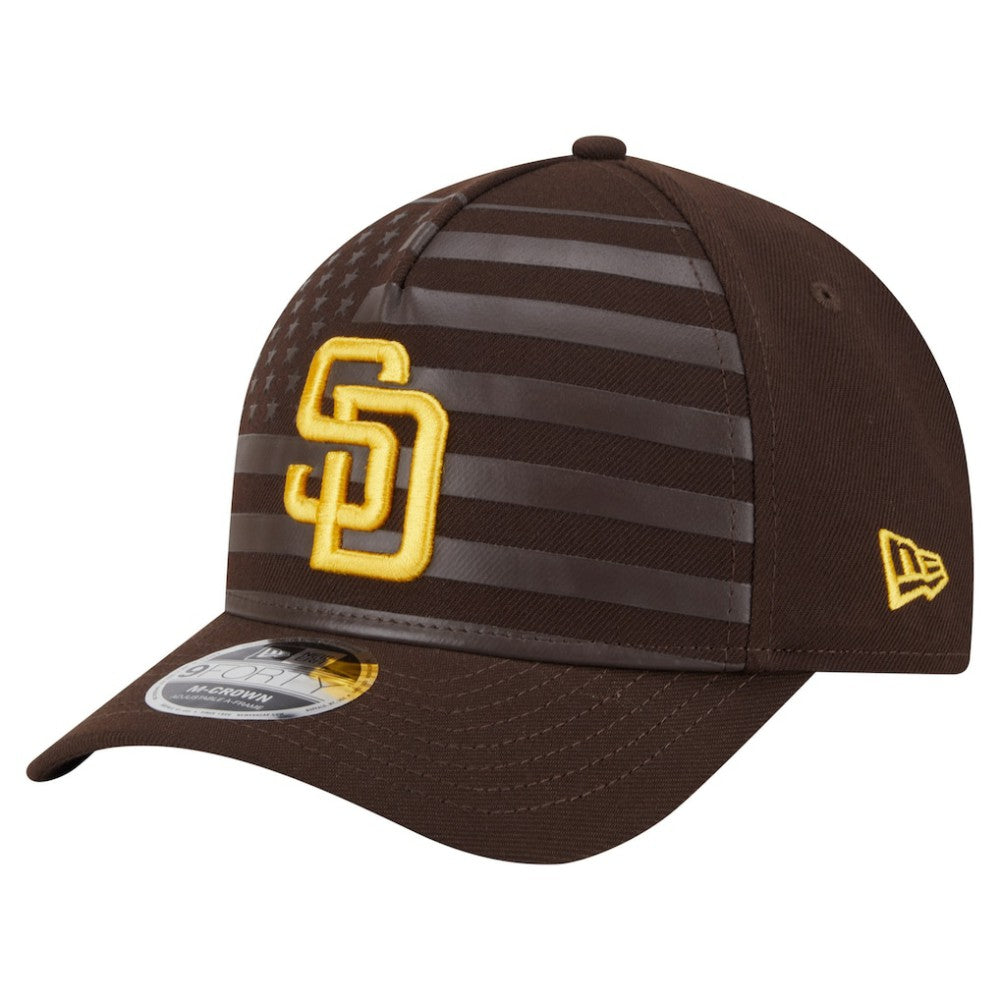 San Diego Padres New Era American Flag 9FORTY M-Crown A-Frame Adjustable Hat | MLB Shop