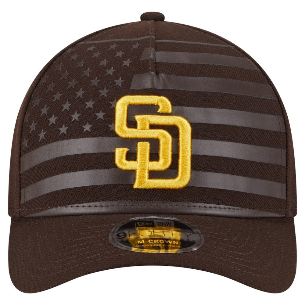 San Diego Padres New Era American Flag 9FORTY M-Crown A-Frame Adjustable Hat | MLB Shop