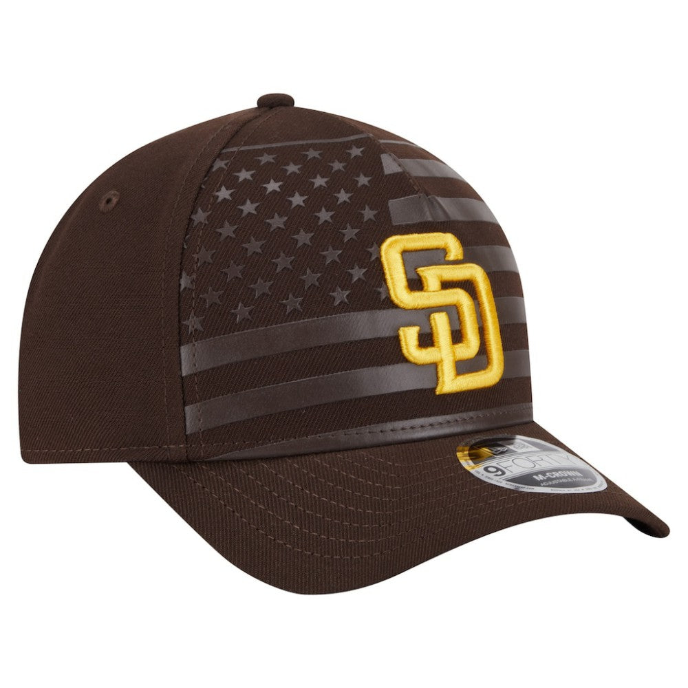 San Diego Padres New Era American Flag 9FORTY M-Crown A-Frame Adjustable Hat | MLB Shop