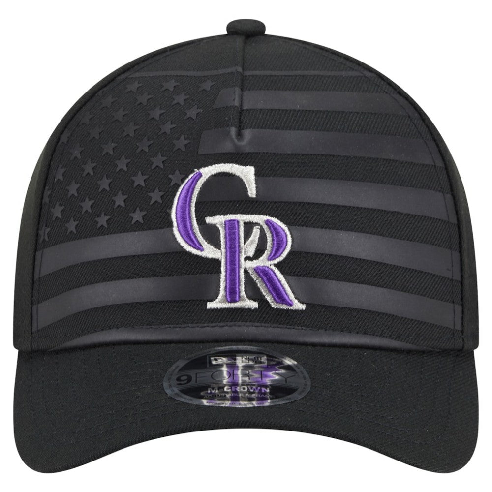 Colorado Rockies New Era American Flag 9FORTY M-Crown A-Frame Adjustable Hat | MLB Discount