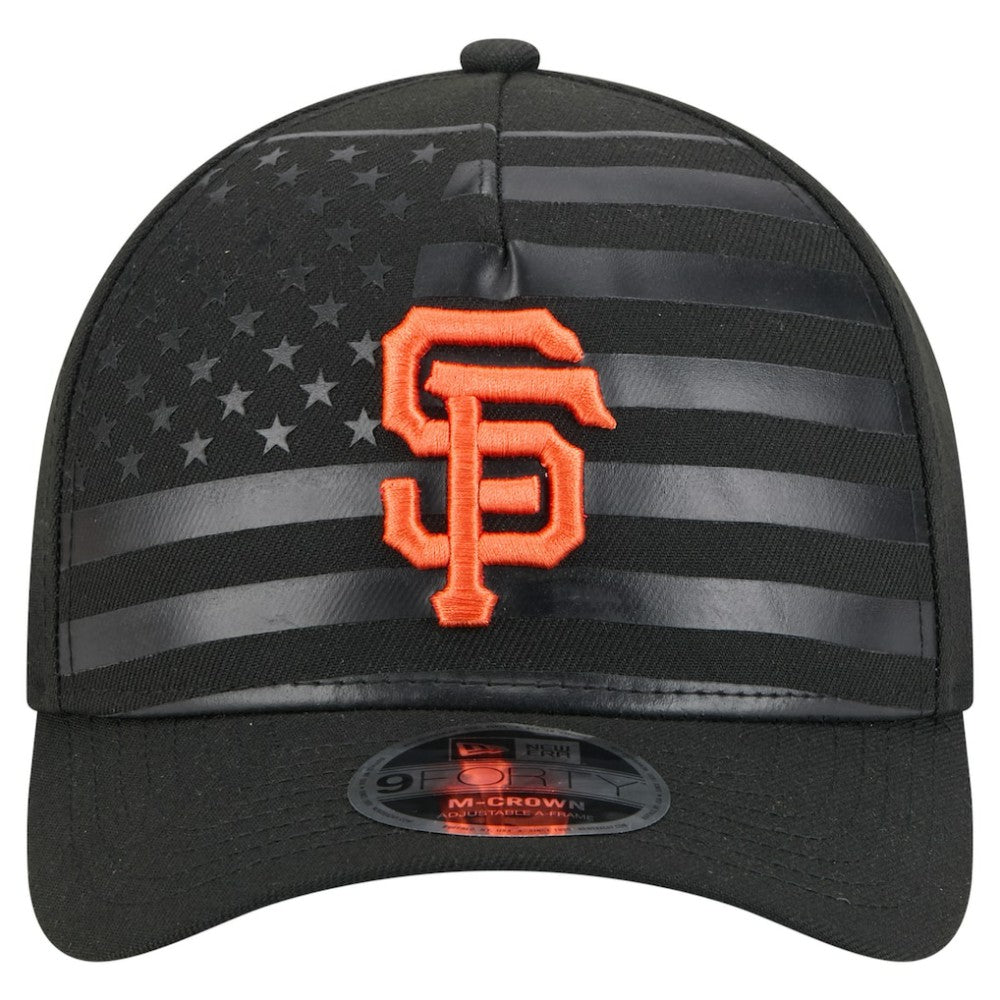 San Francisco Giants New Era American Flag 9FORTY M-Crown A-Frame Adjustable Hat | MLB Outlet